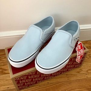 NEW Vans Asher Canvas Slip On Sneaker - Women Size 7.5